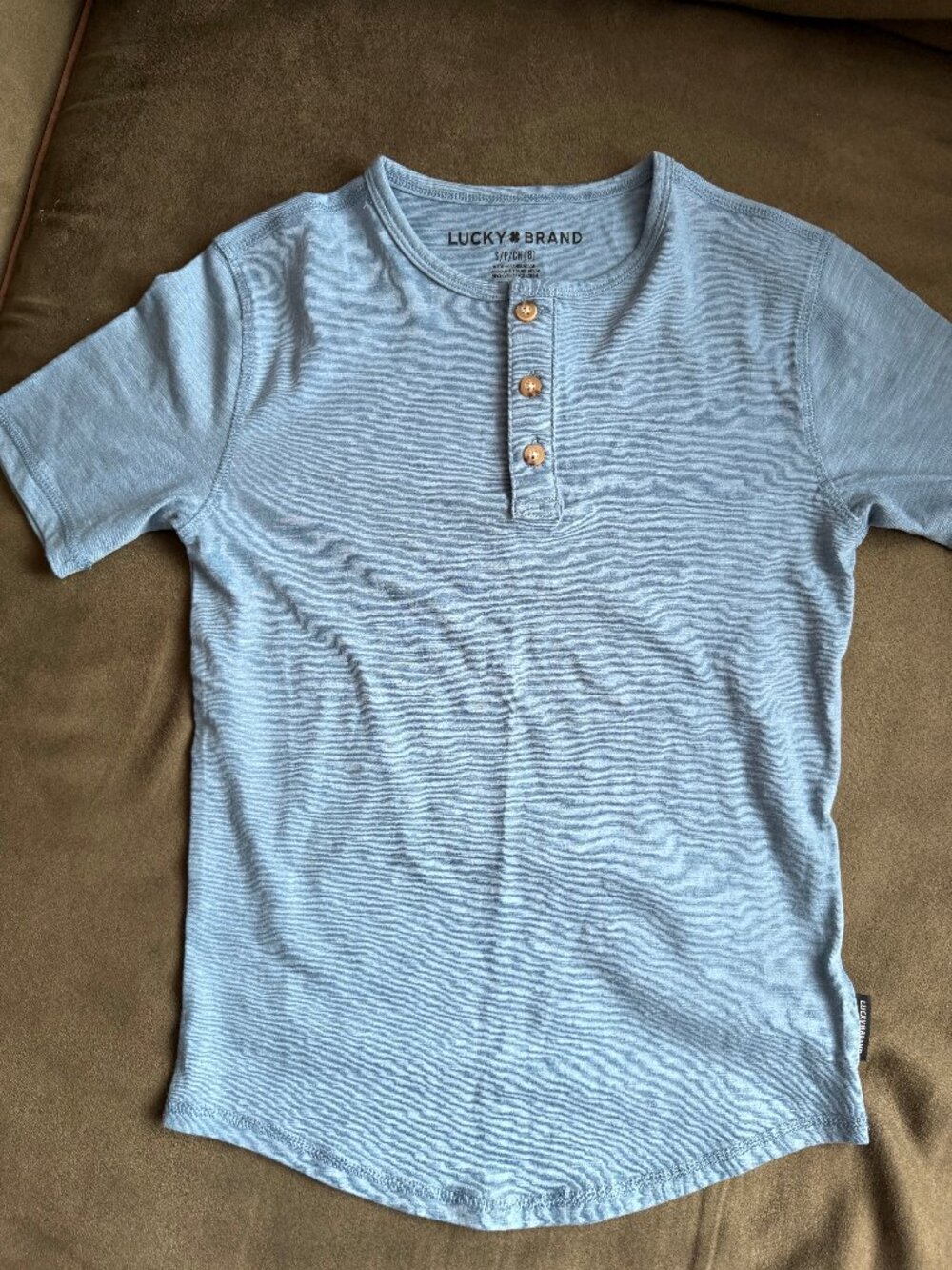 Lucky Brand Boys 8-20 Short Sleeve Henley T-Shirt